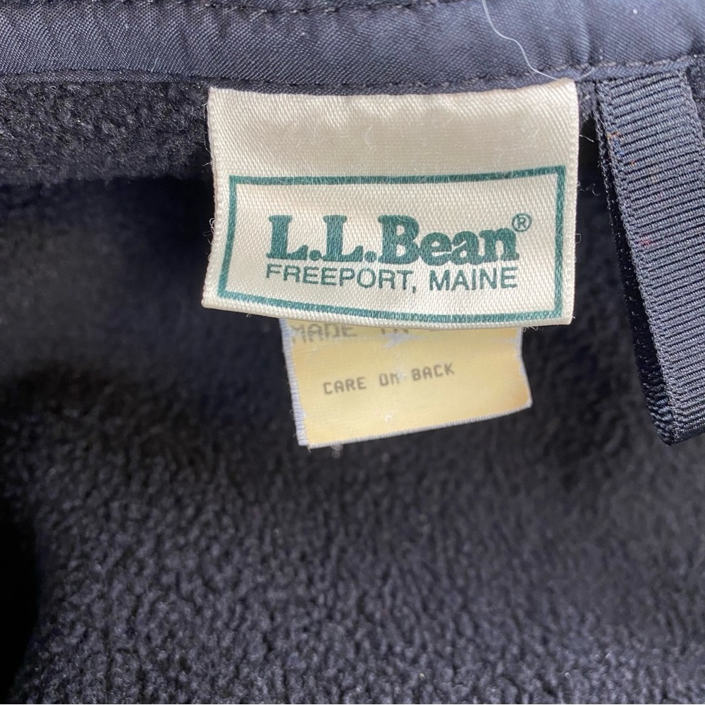 L.L. Bean Men's Fleece Vest Black Size Large Vintage - Picture 5 of 9